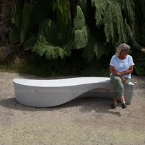  Custom sales office sightseeing theme park solid wood leisure chair Curved wooden craft art creative seat