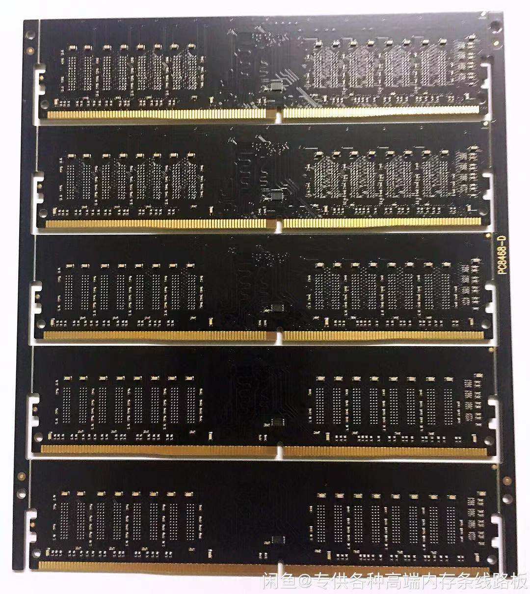 Четырехразрядный настольный компьютер DDR4 с 16 пустыми ячейками памяти с обеих сторон, дополненными наклейками...