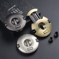 JIFENG Monsoon multifunctional personalized round flying disc cigar cutter double-ended hole opener portable cigar cutter V cutter