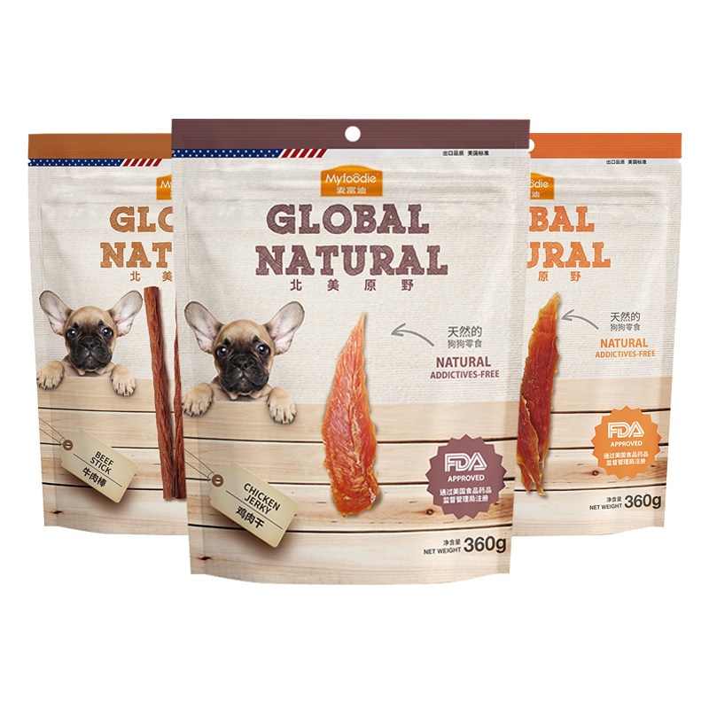 Mafudi Chicken Dry Training Dog Snacks Rewards Duck Beef Dry Teddy Pet Snacks Pack 360g