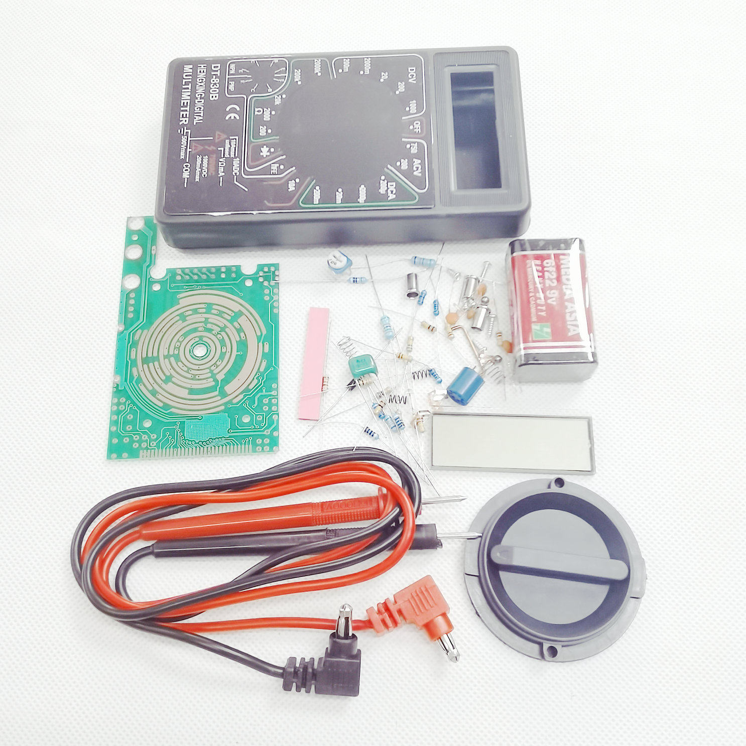 DT830B digital display all tablesuite DIY electronic technology training internship assembly welding manufacturing hash