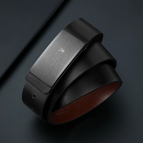 Playboy, кожаный ремень, трендовые штаны для отдыха, официальный продукт, из натуральной кожи