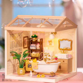 Rolife Ruolai Super World New Product Bubble Bath Educational Building Blocks DIY Cabin Children's Day Gift