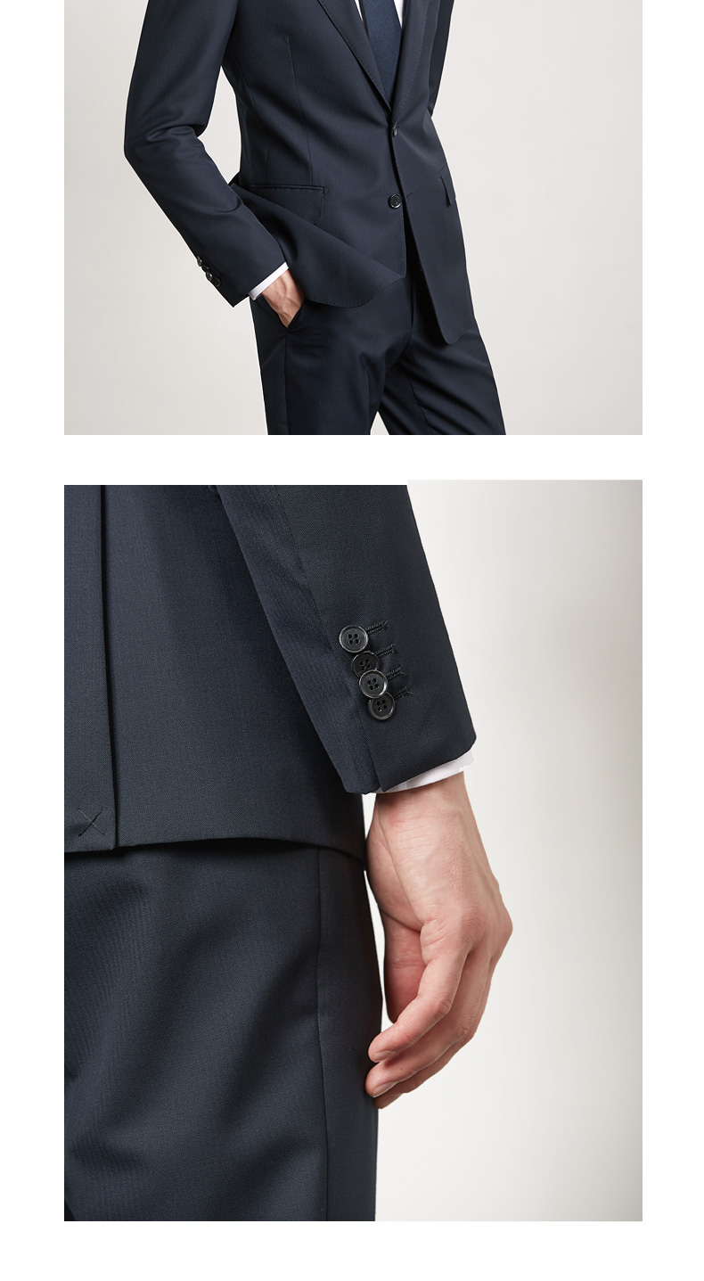 Vải len Merino Úc kinh doanh Slim chuyên nghiệp phù hợp với bộ đồ cưới phù hợp với chú rể vest nam đẹp