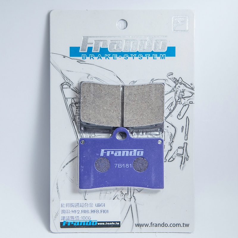 Mâm cặp Frando Đài Loan HF2 HF6 HF8 FR6 F101 (R) (Vespa) - Pad phanh bố thắng trước xe airblade 125