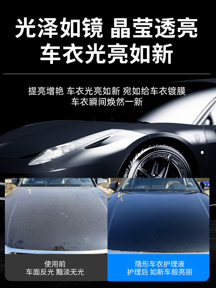 Imported Invisible Car Coating Wax Maintenance Liquid Care Brightening Polish Cleaning Agent Tpu Color Change Coating Decontamination Sun Protection