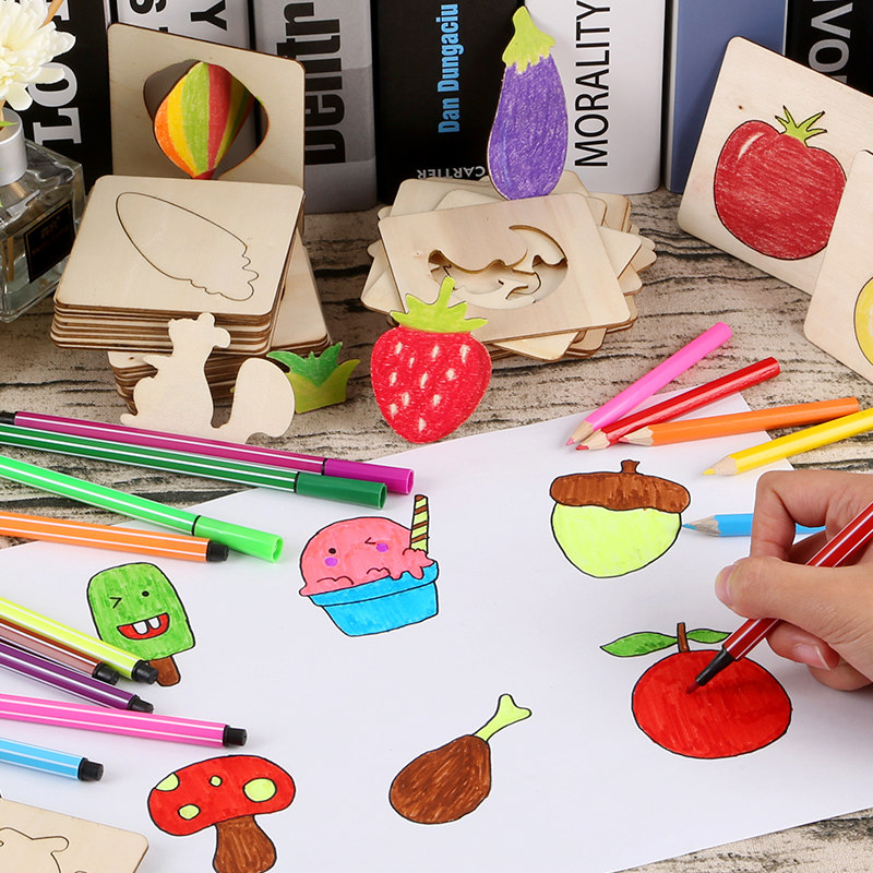 Children's drawing set Painting tools Doodle drawing template Learning art supplies Primary school students men and women kindergarten