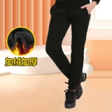 Детские черные утепленные штаны, танцующая спортивная одежда, комплект, комбинезон