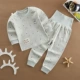 Baby Qiuyi Qiuku Set Cotton Đồ lót cho bé trai Bé bảo vệ eo cao Cô gái bụng mùa xuân và mùa thu bé trai áo ngực trẻ em