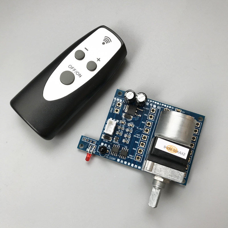 Acoustic Power Amplifier Remote Control Electric Volume Control Board ALPS Motor Potentiometers Remote Control Front Stage Automatic Tuning Board