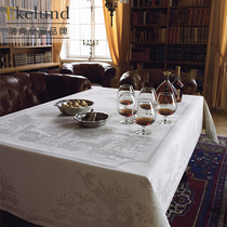 Eurostyle Table Cloth Superior White Linen Rectangular West Dining Table Cloth American Modern Light Lavish Tea Table Cloth