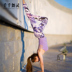 Hàng ngàn quần áo yoga tinh thần khiêu vũ quần yoga bó sát thể thao phụ nữ thường xuyên chạy quần thể dục in ấn là bước chân mỏng quần dây band tập gym Yoga