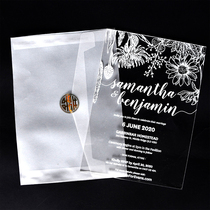 Straw Rabbit acrylic invites Cambodia wedding transparent Crystal Please post wedding invitation Invitation Invitation Letter Creativity