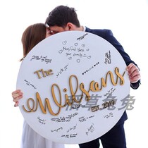 ins knot wedding signature plate brochure greeting card sensational waterboard indicating the citation of the Alphabetical Alphabet