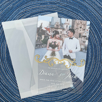 European Internet celebrity invitations wedding creative invitations wedding invitations photo customization small fresh forest style wedding invitations