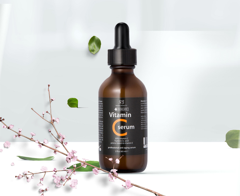 Radha Beauty Brightening White Vc Essence rb Làm sáng da Tonic Facial Acne Print High Energy Liquid Essence serum fracora