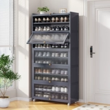 Новый 2025 популярные шкафы крыльца для домашних дверей, интегрированная большая мощность, многослойная, супер большая стойка для обуви с колесами