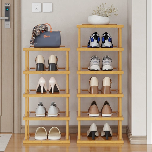 Простая стойка для хранения обуви многословное дом маленький узкий дверной взрывооборот.