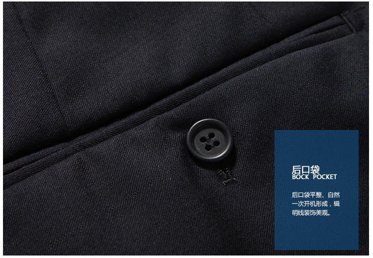 Youngor / Youngor Male Business Quần thường xuyên Quần dài Suit Quần len - Suit phù hợp quần vải đen