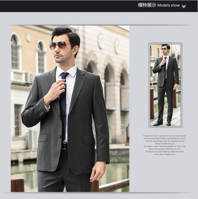 Costume homme YOUNGOR en laine pour automne - Ref 1559473 Image 9