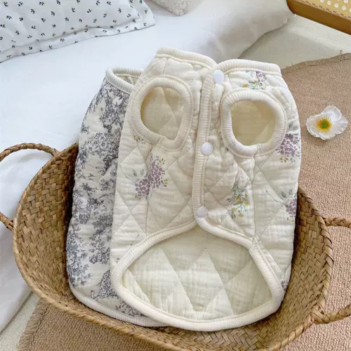 Хлопковый стеганый марлевый милый жилет без рукавов, удерживающий тепло шнурок-держатель