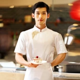 布施衣者 Китайский шеф -повар Работа для мужского отеля ресторан обратно кухня шеф -повара Работа для одежды одежды для настройки с коротким рукавом лето