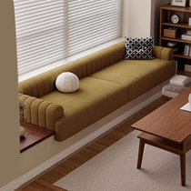 Bay window mat window sill mat light luxury and high-end sense teddy velvet tatami bay window sofa custom deck latex high-end