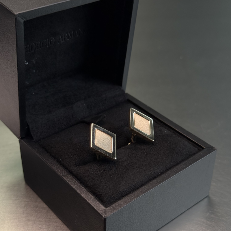 Ga Giorgio Armani Genuine Clearance Men's Cufflinks 925 Silver Cufflinks Ga Giorgio Armani Genuine Clearance Men's Cufflinks 925 Silver Cufflinks
