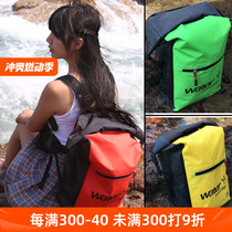 Sports outdoor waterproof backpack Folding storage backpack Rafting and diving 25L waterproof bag J092