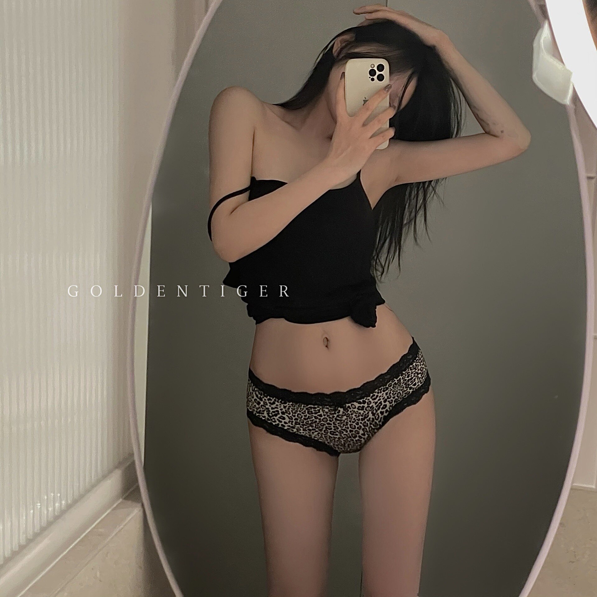 GOLDENTIGER BAO WEN ladies lace sexy panties cotton file girl ice silk milk silk briefs