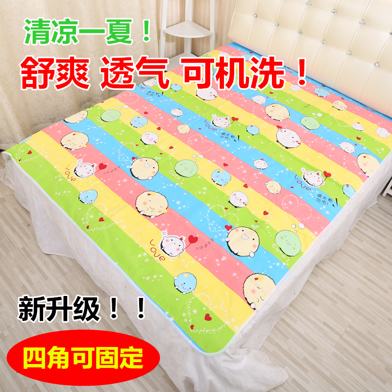 Summer thin-style integrated pure cotton canvas anti-urine cushion oversized baby boy waterproof washable and breathable adult care mattress