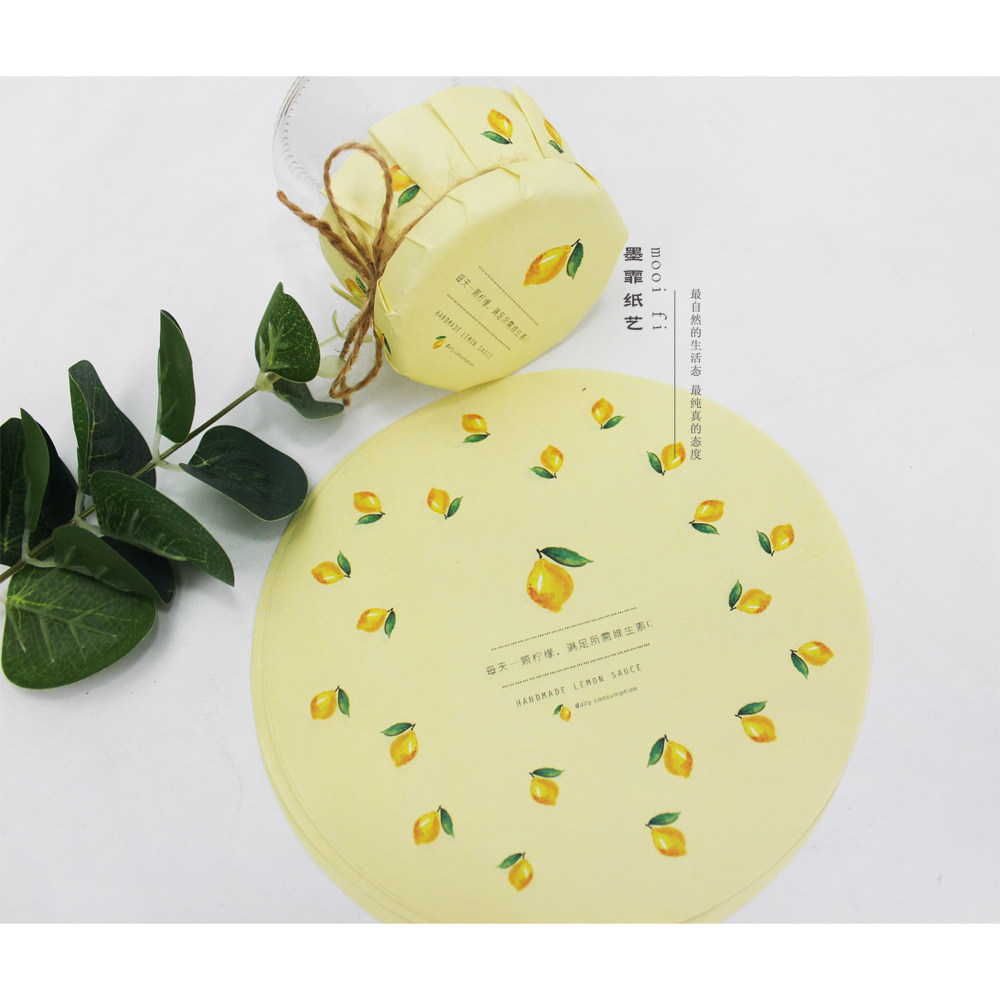 Ink Feel original round ins Lemon Paste Jam Soli Pie Companion Handmaid Seal Paper Wrapping Paper Kraft Paper Kraft