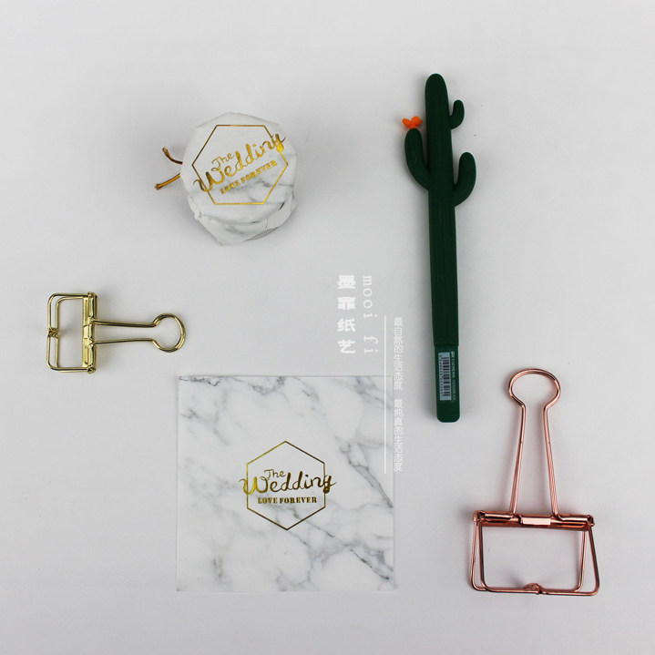 Ink Fearful luxury Extravagant Hot Gold Marble Wedding Wedding Wedding Celebration of Festive Candy Yogurt Accompanied by Courtesy Seal paper Packaging Paper