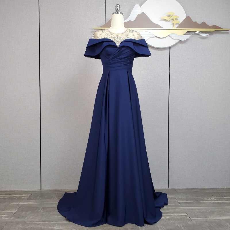 New Style Large A-Line Dress, Long Dress for Group Performances, Solo Performances, Runway Shows, and Talent Shows, Elegant and Slimming