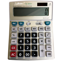 Baolida 9800v calculator large desktop business model solar dry battery dual power supply