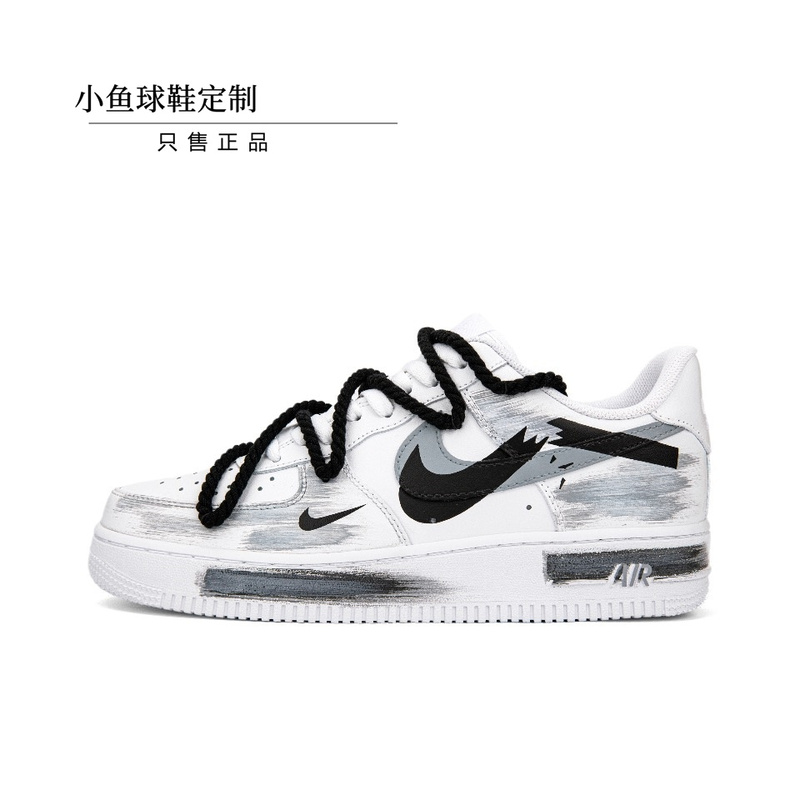 Customized Sneakers Nike Af1 Air Force 1 Hand-Painted Broken Time and Space Design Three Hook Shadows Unisex Low-Top Sneakers Customized Sneakers Nike Af1 Air Force 1 Hand-Painted Broken Time and Space Design Three Hook Shadows Unisex Low-Top Sneakers