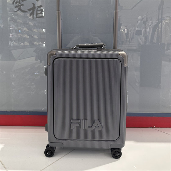 FILA 가방 20인치 대용량 탑승 내구성 다기능 비밀번호 트롤리 가방 재고 있음