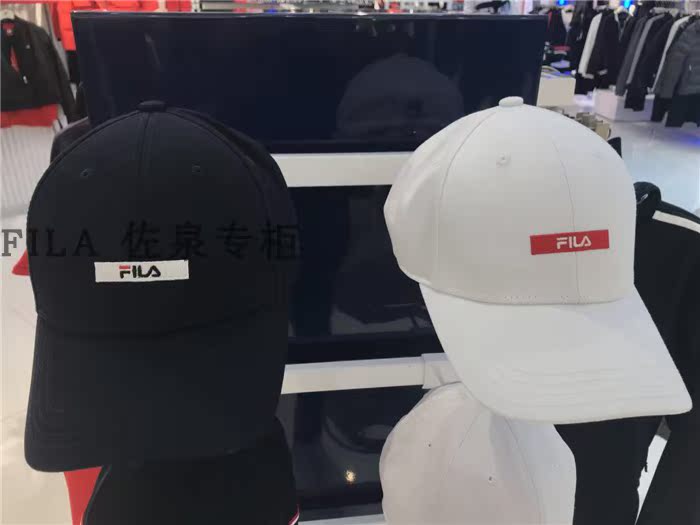 FILA Fila Hat 2018 Mùa xuân Mới F13W818203NVF Mũ WTF Mũ bóng chày bình thường 	gậy bóng chày bằng nhựa	