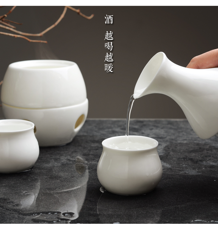 Lẩu gốm đun sôi, bình, rượu sake, rượu vang trắng, rượu vang vàng, một nửa catty, rượu vang, ly rượu nóng, bộ, rượu, quà tặng chén uống rượu
