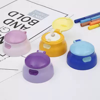 Pig cup lid Piggy straw cover leak-proof cup cover with straw suction nozzle children's thermos cup lid