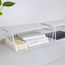 Dormitory desk partition hanging basket storage rack iron storage basket dormitory storage rack layered hanging basket storage artifact