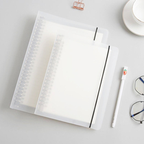 Cornell transparent notebook loose-leaf efficient detachable office notepad hand book Simple ins Wind