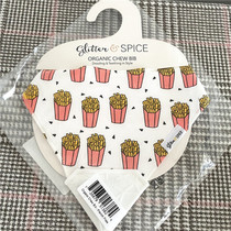 Canada glitterspice baby saliva towel Triangle Towel baby apron bib with tooth gum single-sided double face