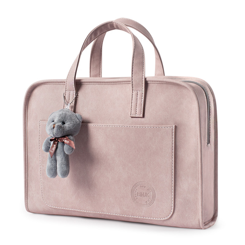 Good looking computer bag anti-fall shockproof hand is suitable for Apple Notebook Macbook13 3 Lenovo Air14 female 15 6ins Wind minimis about 15 Huawei mac13 inch p