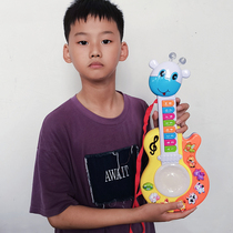 Multifunctional enlightenment cartoon musical instrument for children early education electronic keyboard baby can play small guitar animal paradise toy