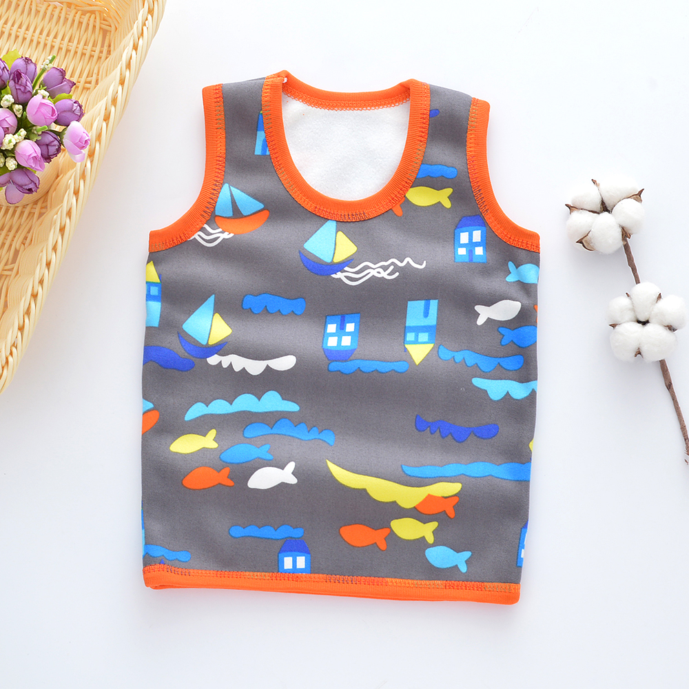 Áo vest trẻ em mùa xuân và mùa thu cô gái mỏng ấm áp cộng với nhung mùa thu bé áo vest bé trai cotton vest đôi áo gile cho bé trai sơ sinh