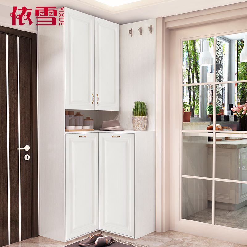 Corner porch cabinet shoe cabinet integrated partition cabinet overall entry into the home living room small apartment storage cabinet home door