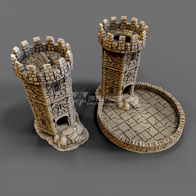 DND medieval castle style high-grade assembled running group sieve tower Dice tower▲Shazabi tribe