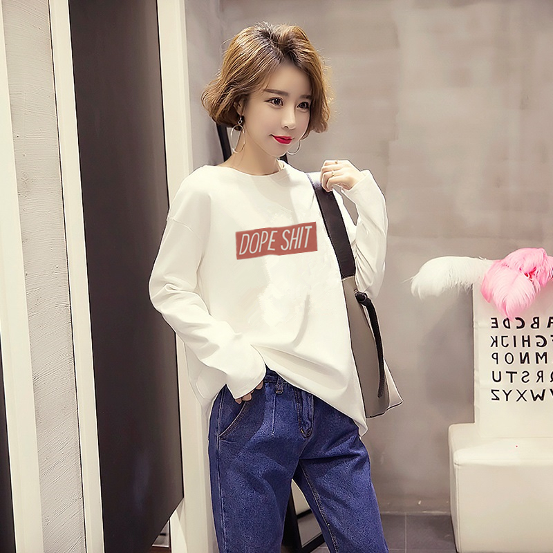 Quần áo phụ nữ xã hội, tinh thần, nhanh tay, đỏ, nhỏ, em gái thuần khiết, đẹp lớn, cùng một đoạn, mùa hè đỏ, phiên bản Hàn Quốc, áo sơ mi, áo thun dài tay áo phông nữ chất đẹp