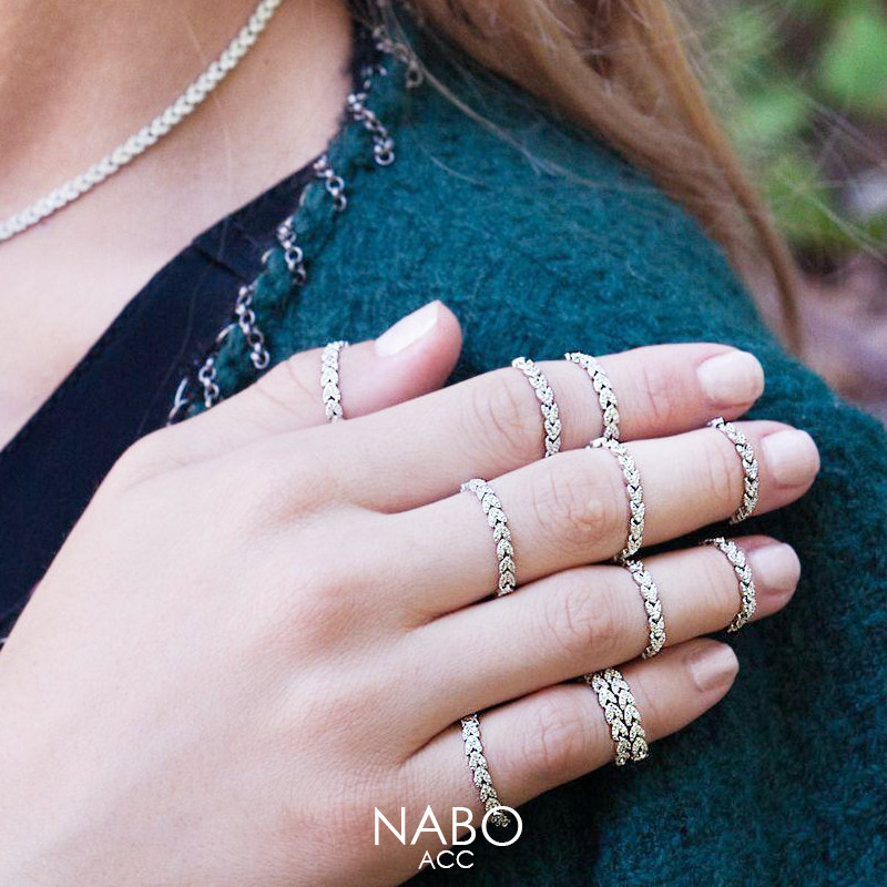 Bague Femme en Zircone synthetique strass - Ref 3087403 Image 7